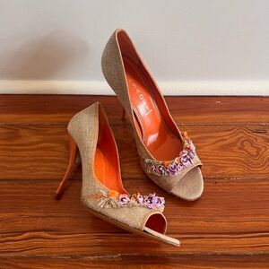 [vintage casadei] shell heel